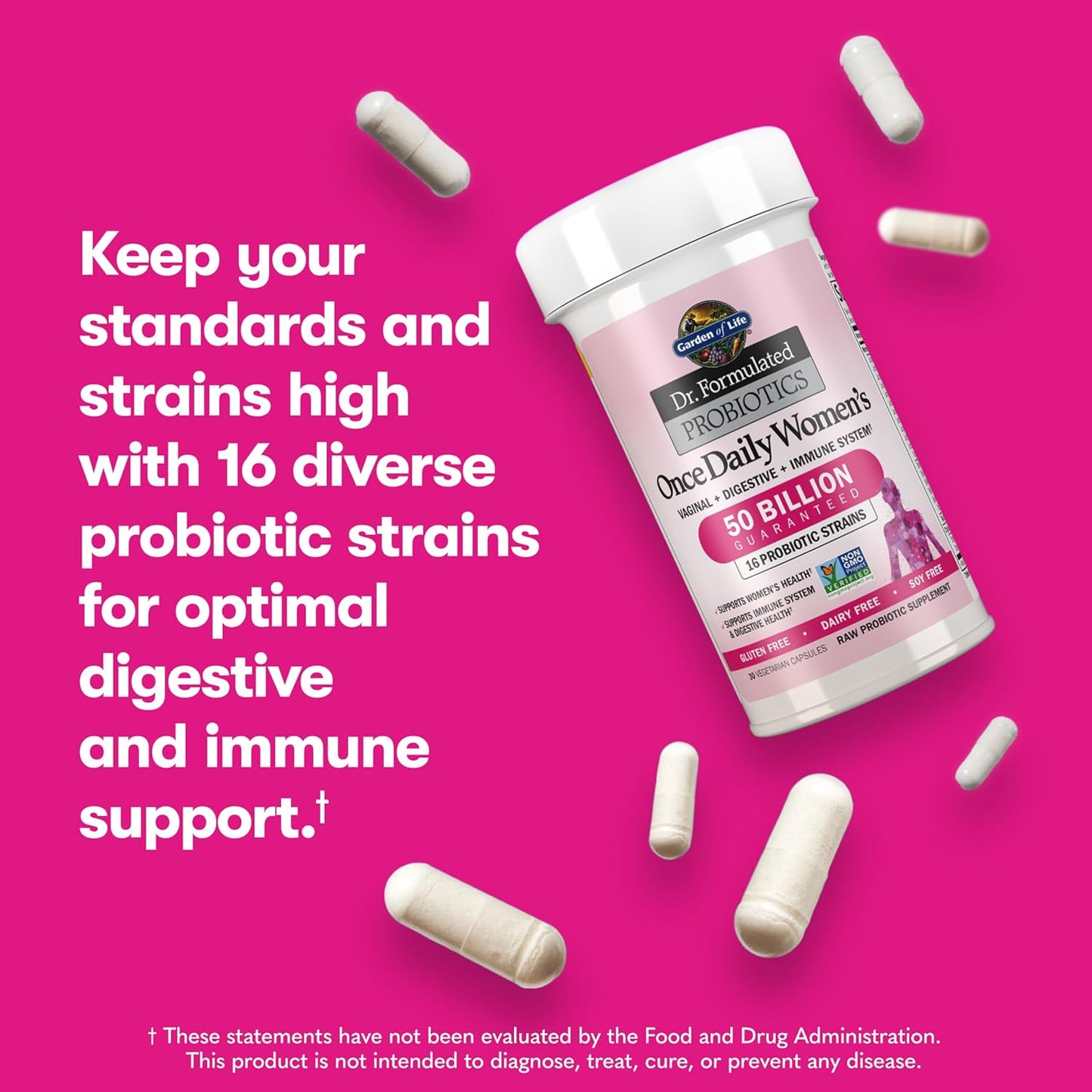 Garden of Life Once Daily Dr. Formulated Probiotics for Women 50 Billion CFU 16