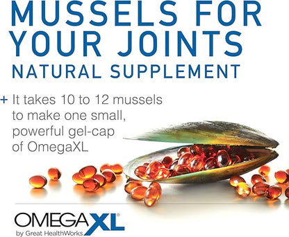 OmegaXL Joint Support & Relief Supplement — 60 Softgels