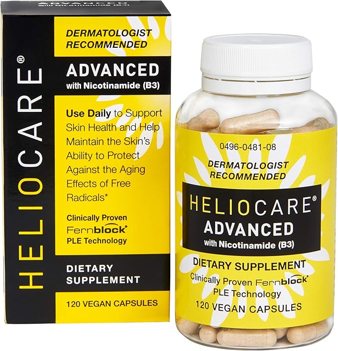 Heliocare Advanced Nicotinamide + Fernblock Skin Supplement — 120 Vegan Capsules