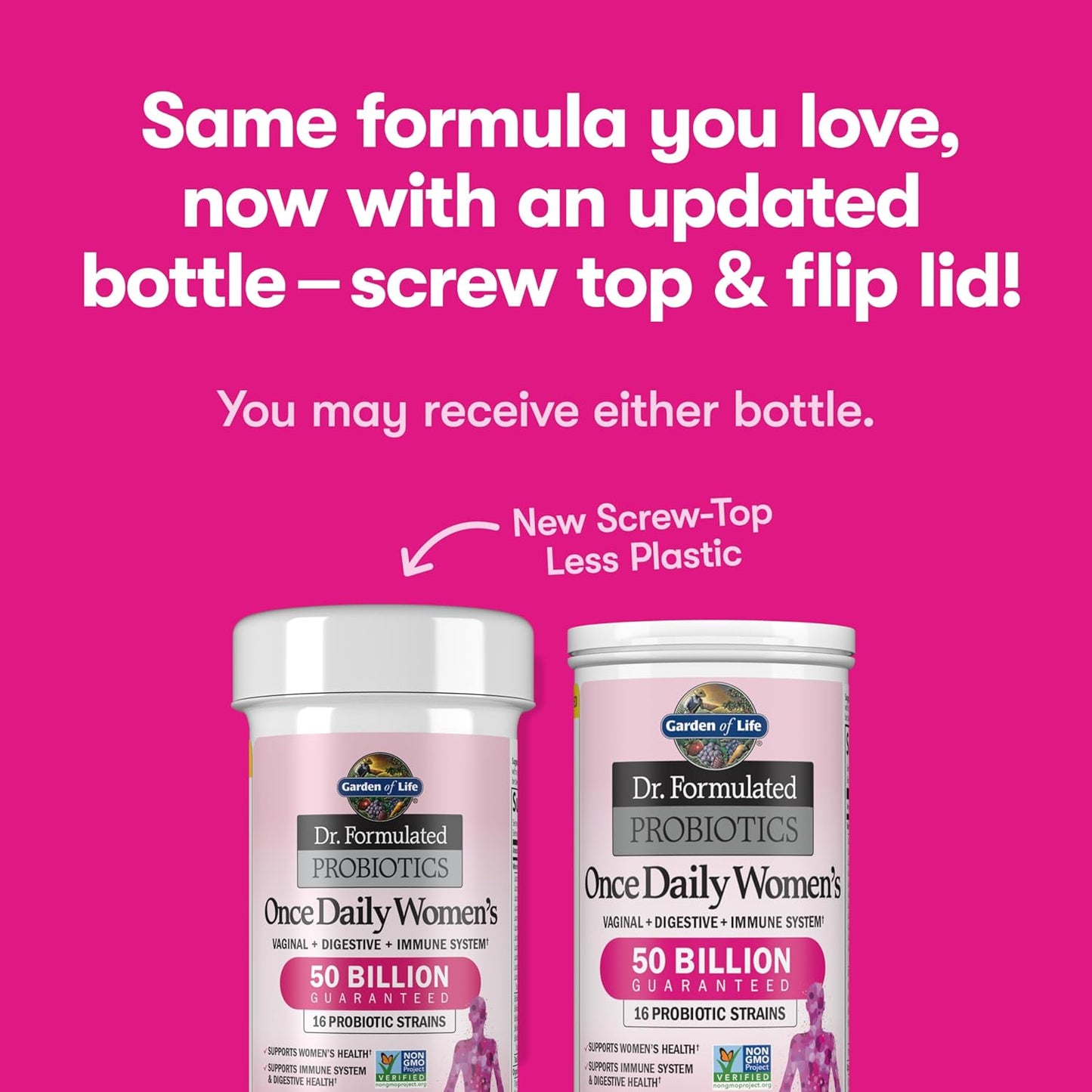 Garden of Life Once Daily Dr. Formulated Probiotics for Women 50 Billion CFU 16