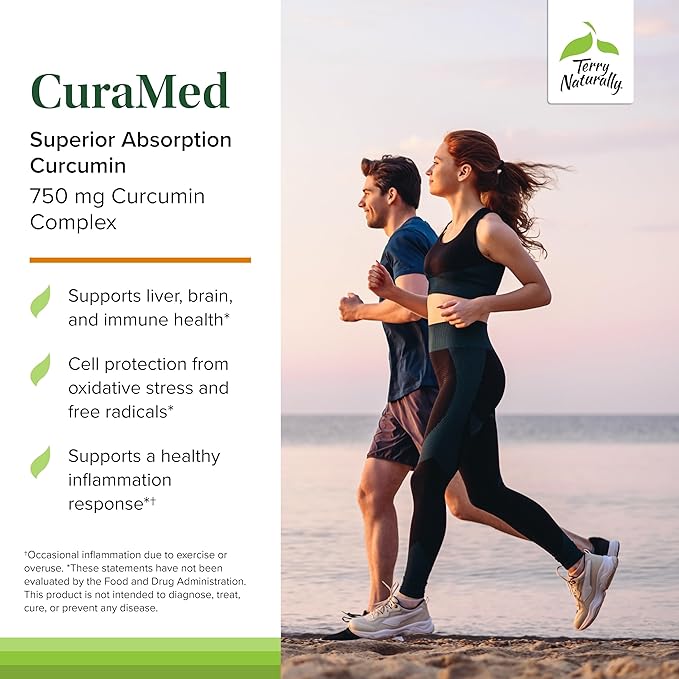 Terry Naturally CuraMed 750 mg – High Absorption Curcumin Softgels (120 ct)
