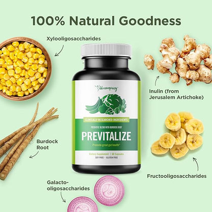 Previtalize Probiotic & Element Food — 60 Capsules