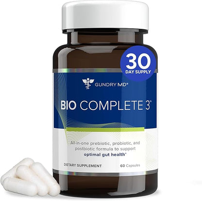 Gundry MD Bio Complete — Prebiotic + Postbiotic Supplement (60 Capsules)
