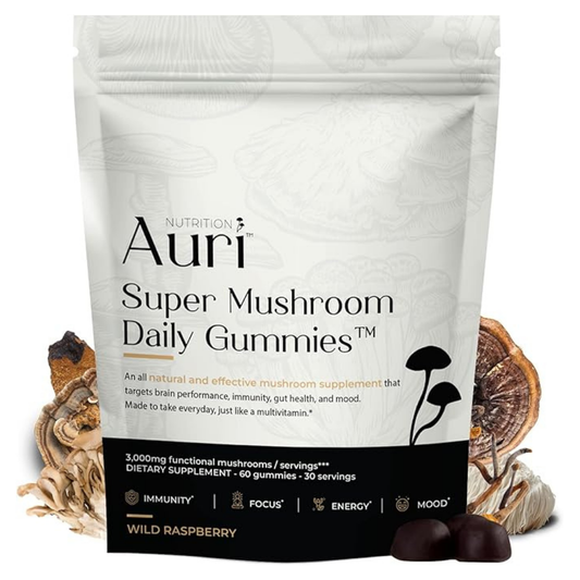 Auri Super Mushroom Daily Gummies — Immunity & Wellness Support