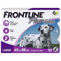 FRONTLINE Plus Flea & Tick Treatment for Large Dogs (45-88 lbs) — 6 Dose Pack