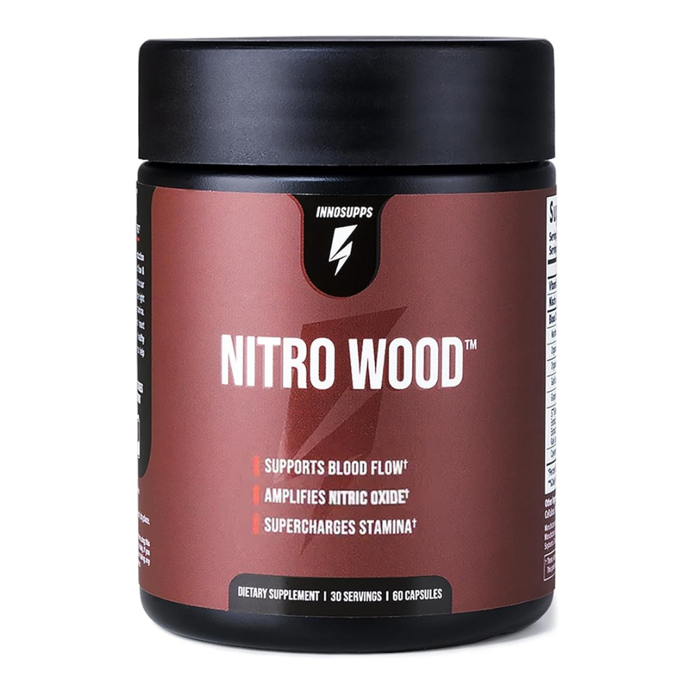 InnoSupps Nitro Wood — Enhanced Circulation Support & Nitric Oxide Booster (60 Caps)