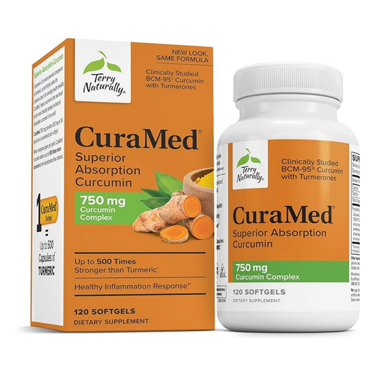 Terry Naturally CuraMed 750 mg – High Absorption Curcumin Softgels (120 ct)