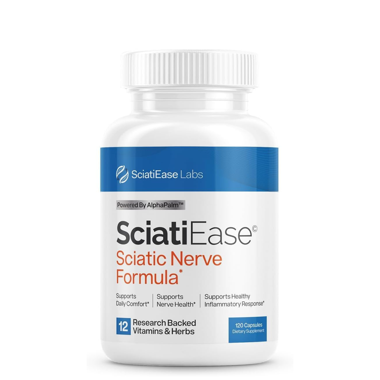 SciatiEase Sciatic Nerve Health Support Supplement – 120 Capsules