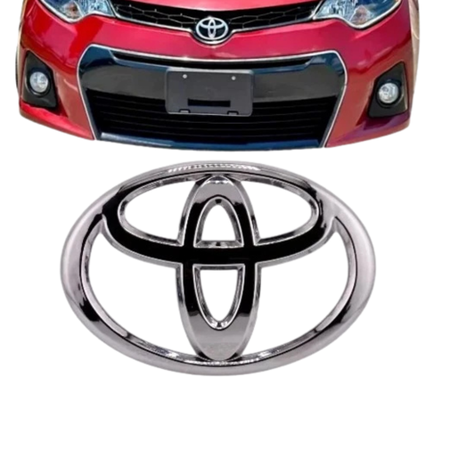 14-16 Fit For Toyota Corolla Front Grille Emblem Chrome Logo Badge