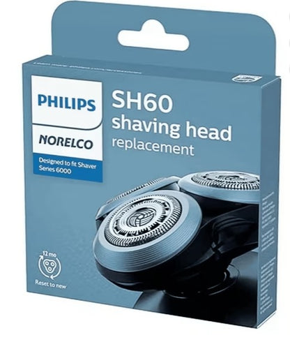 SH60 Replacement Shaver Head for Philips Series 6000 Electric Shaver, 3 Piece