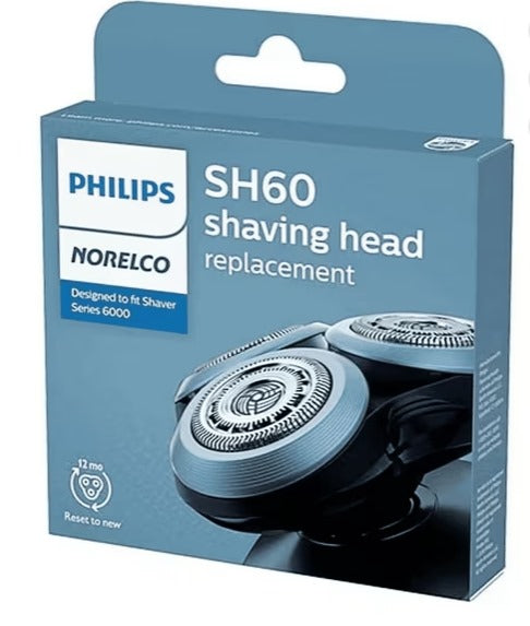 SH60 Replacement Shaver Head for Philips Series 6000 Electric Shaver, 3 Piece