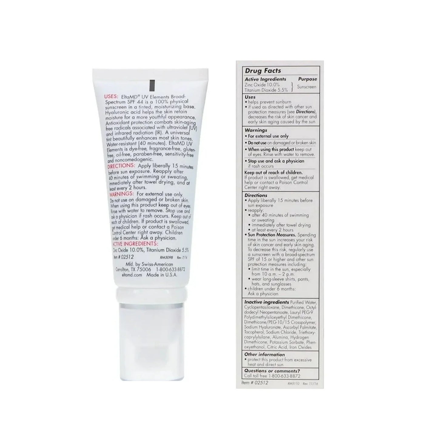 EltaMD UV Elements Tinted Facial Sunscreen SPF 44