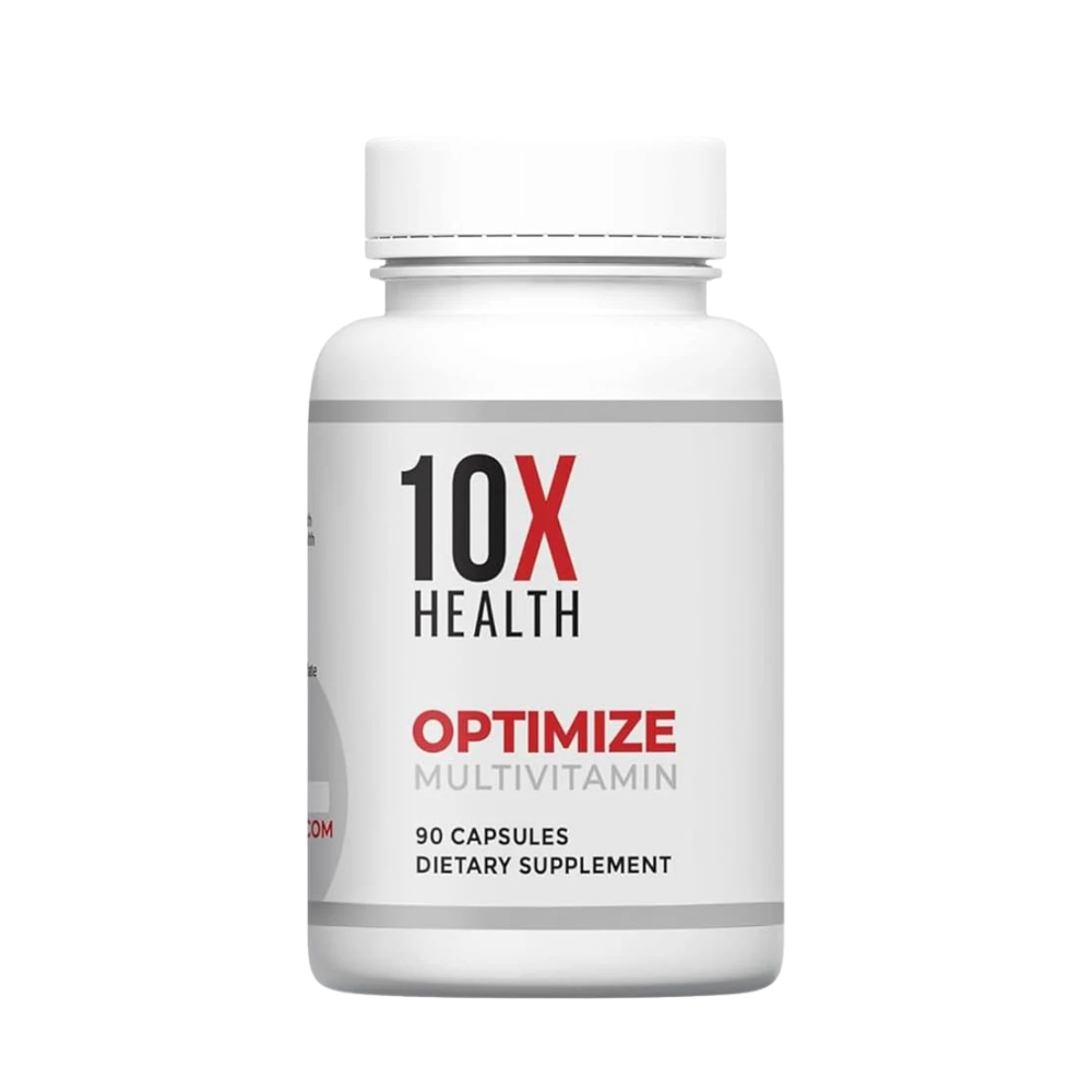 10X Health Optimize Methylated Multivitamin — 90 Capsules (34-in-1 Formula)