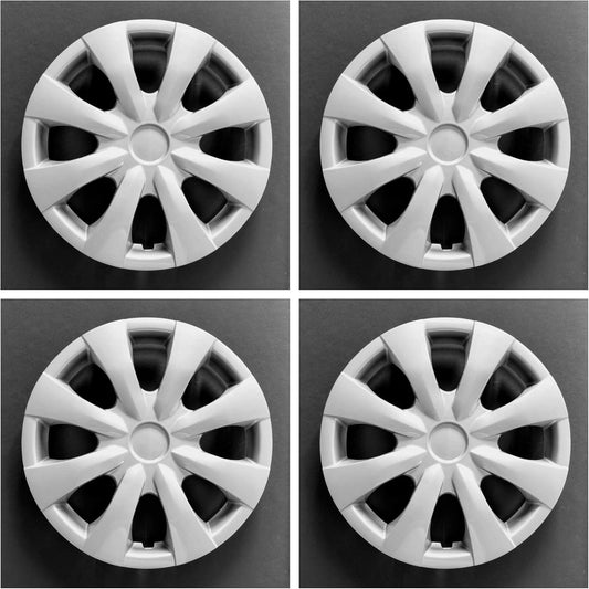 15" Silver 8-Spoke Wheel Cover Hubcap Fits 2009–2013 Toyota Corolla